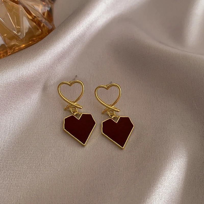 Crimson Bloom Studs
