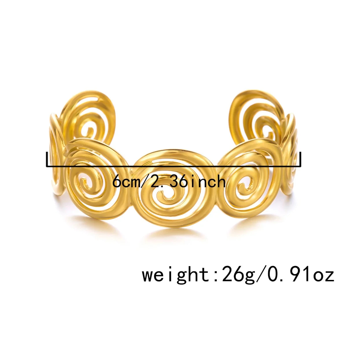 Golden Wave Cuff
