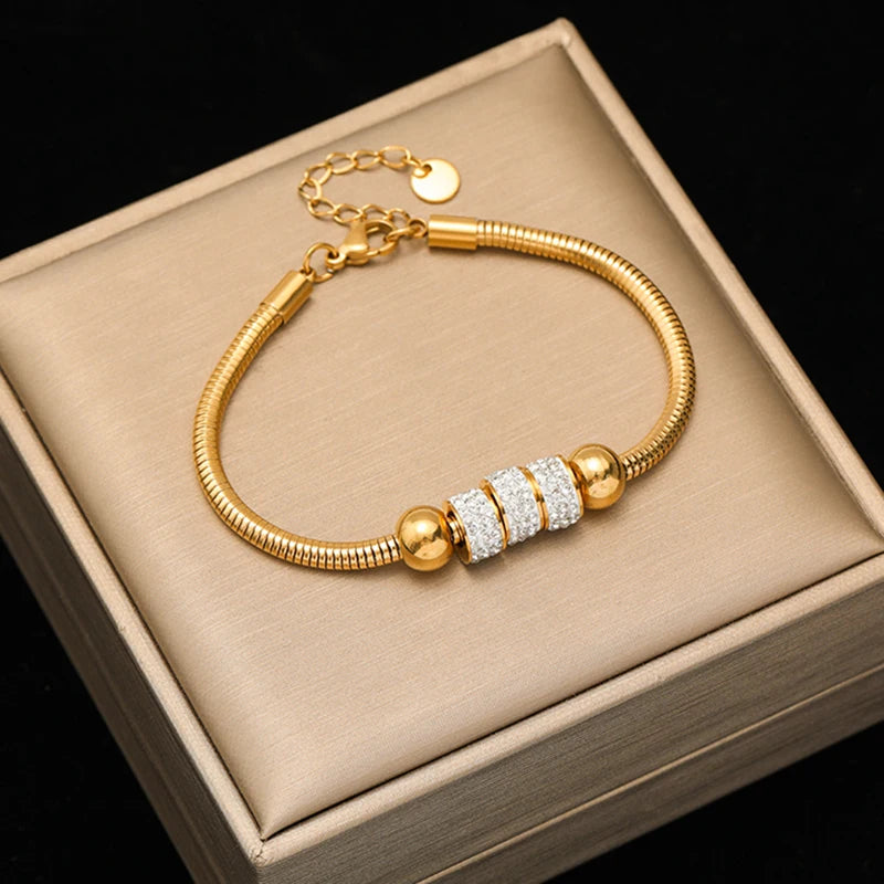 Golden Twist Bangle