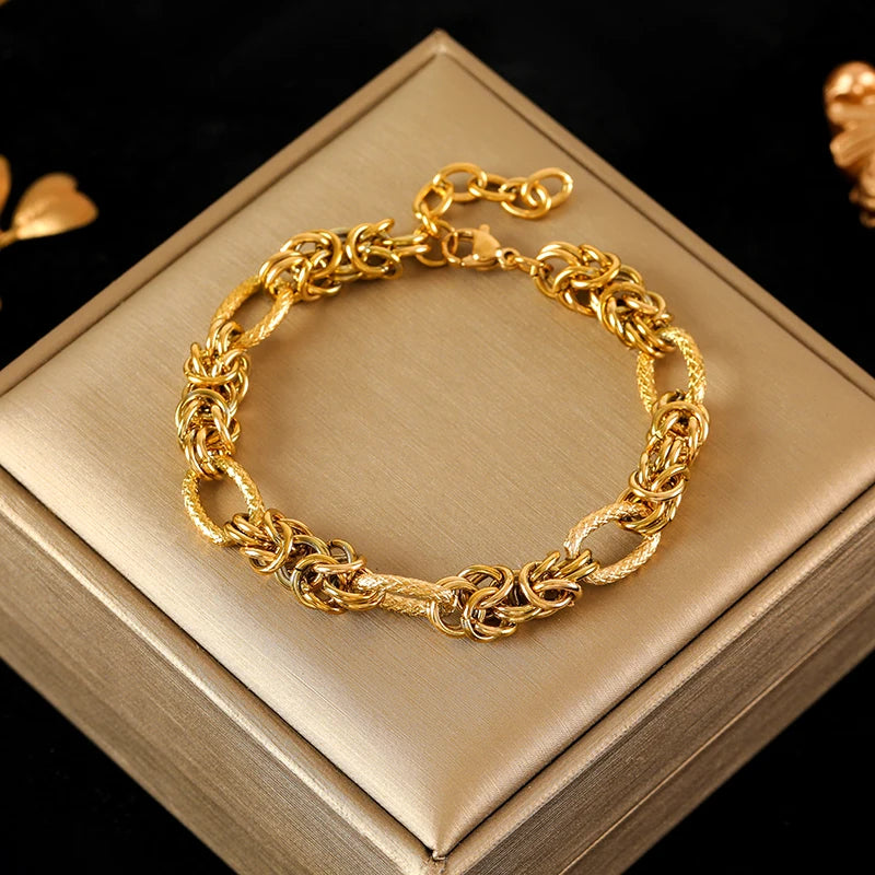 Golden Twist Bangle