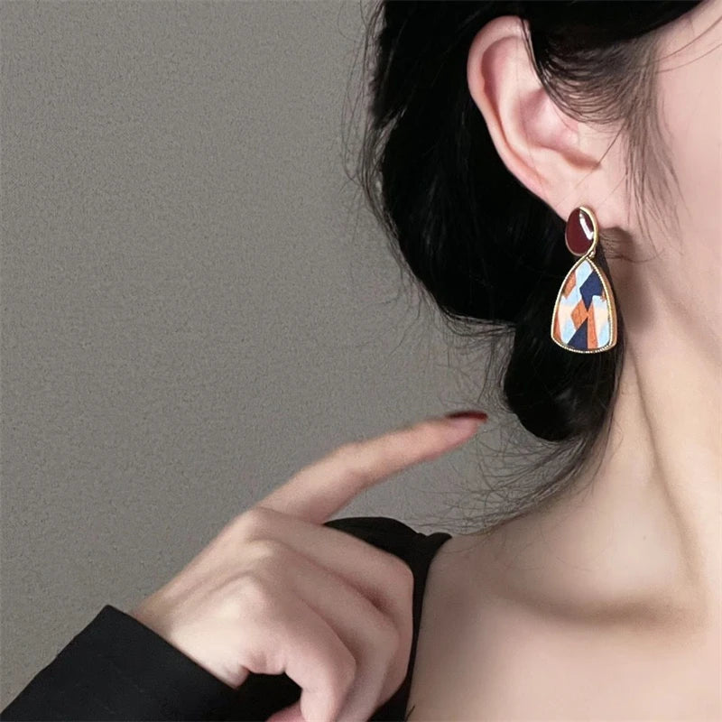 Crimson Bloom Studs