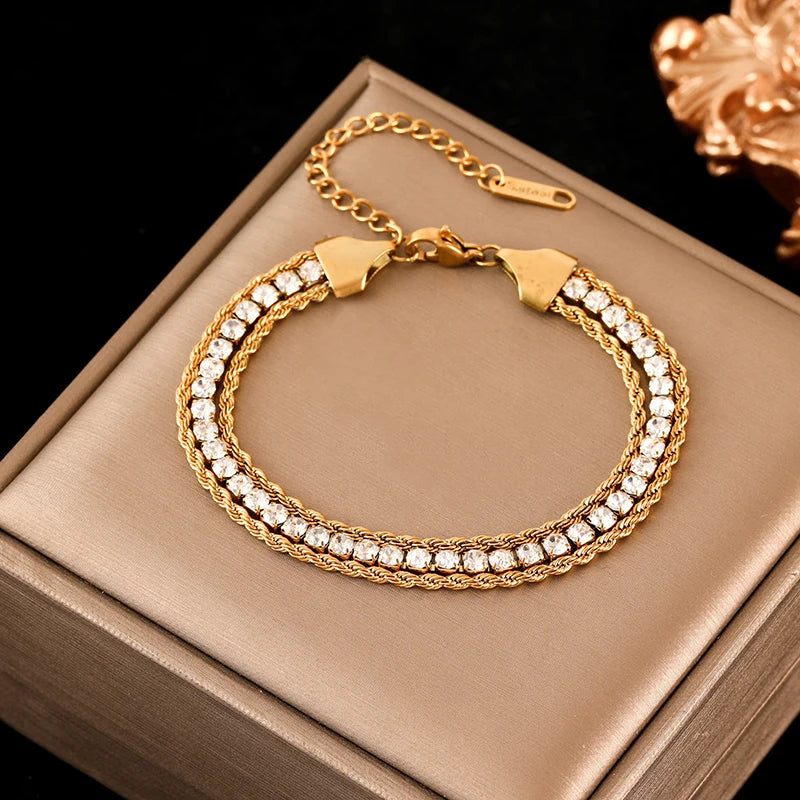 Golden Twist Bangle